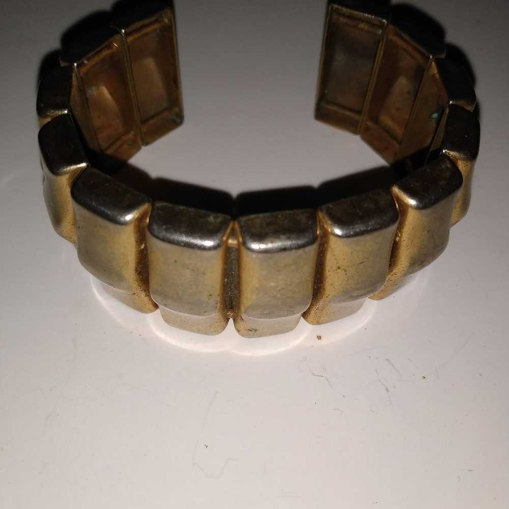 Costume Jewelry Goldish Bracelet Vintage - image 2