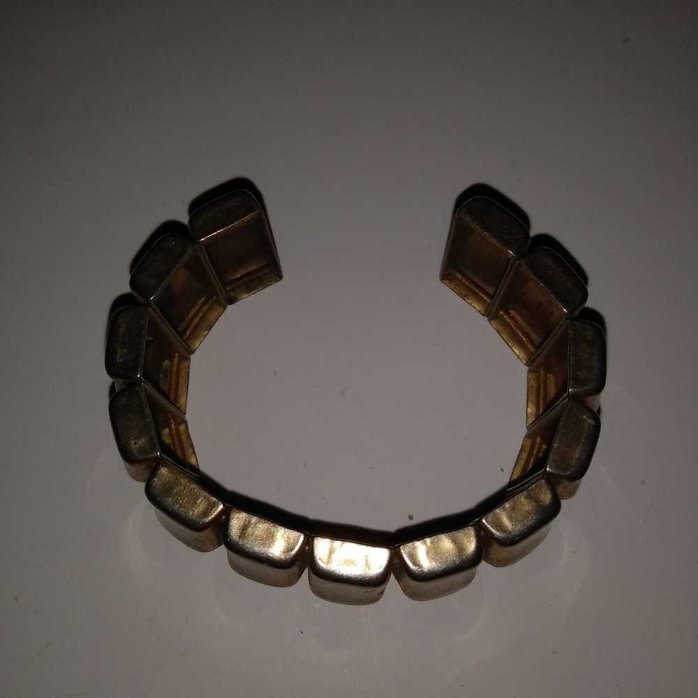 Costume Jewelry Goldish Bracelet Vintage - image 3