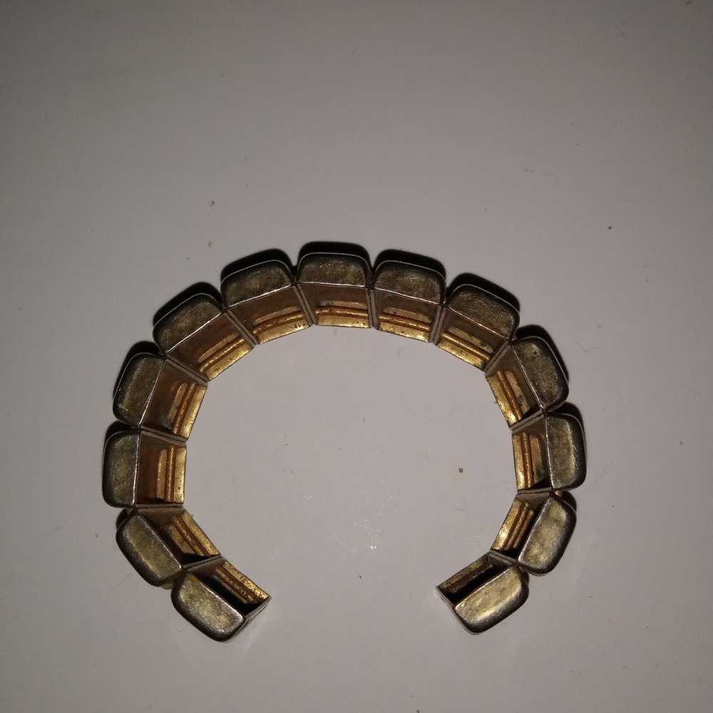 Costume Jewelry Goldish Bracelet Vintage - image 4