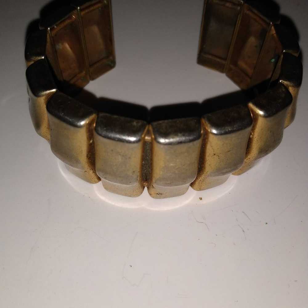 Costume Jewelry Goldish Bracelet Vintage - image 6