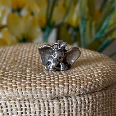 Vintage Sterling Silver Dumbo charm - image 1