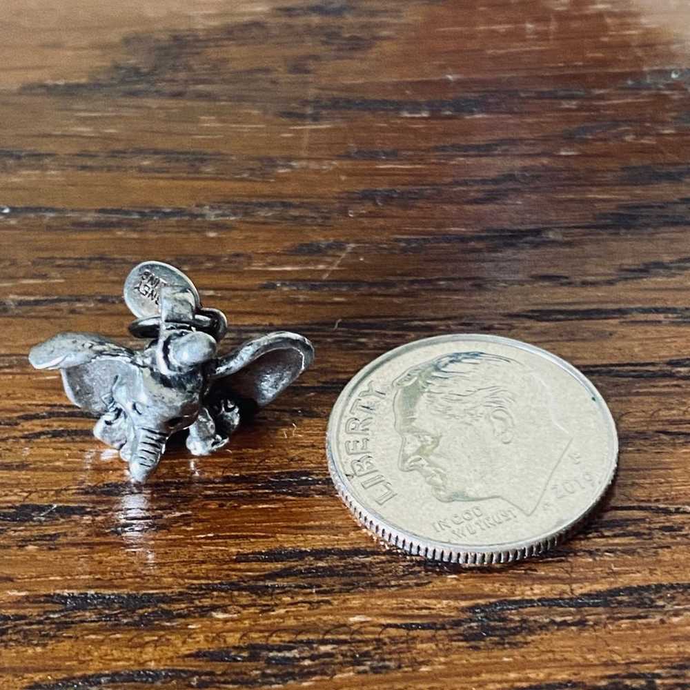 Vintage Sterling Silver Dumbo charm - image 5