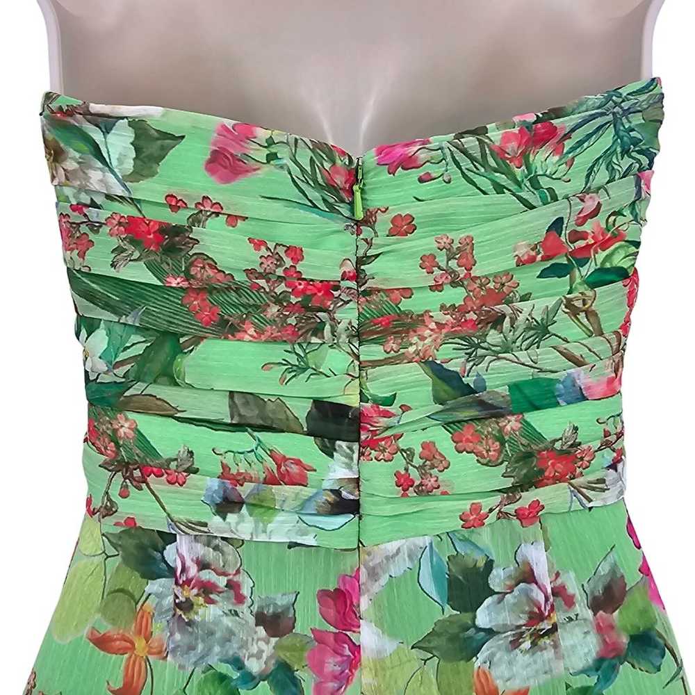 Jay Godfrey Womans size 10 Lydia Green Floral Str… - image 5