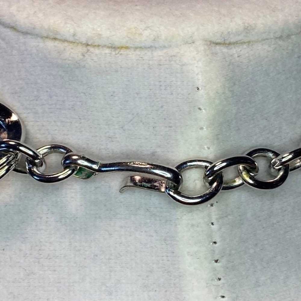 Vintage Monet chunky silver double link chain nec… - image 3