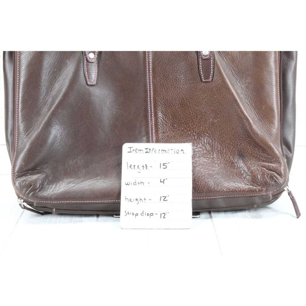 Leather Buxton Leather Zipper Laptop Briefcase Sh… - image 6