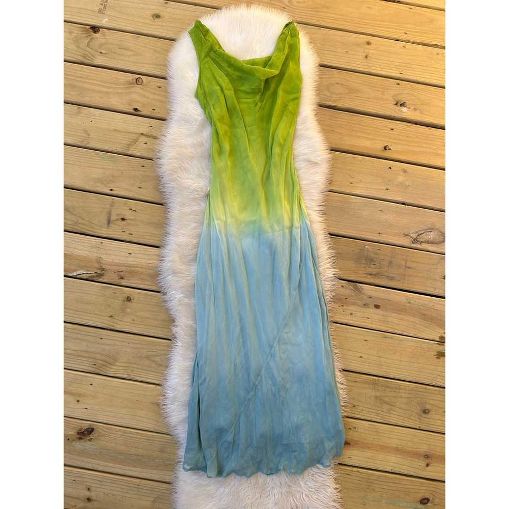 Vintage Y2K Newport News Fairy Ombre Green Blue F… - image 1