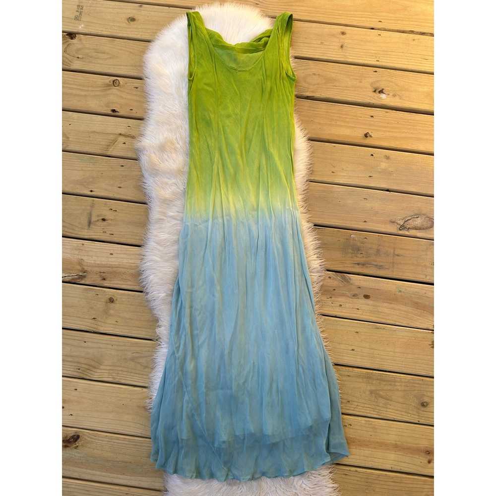 Vintage Y2K Newport News Fairy Ombre Green Blue F… - image 3