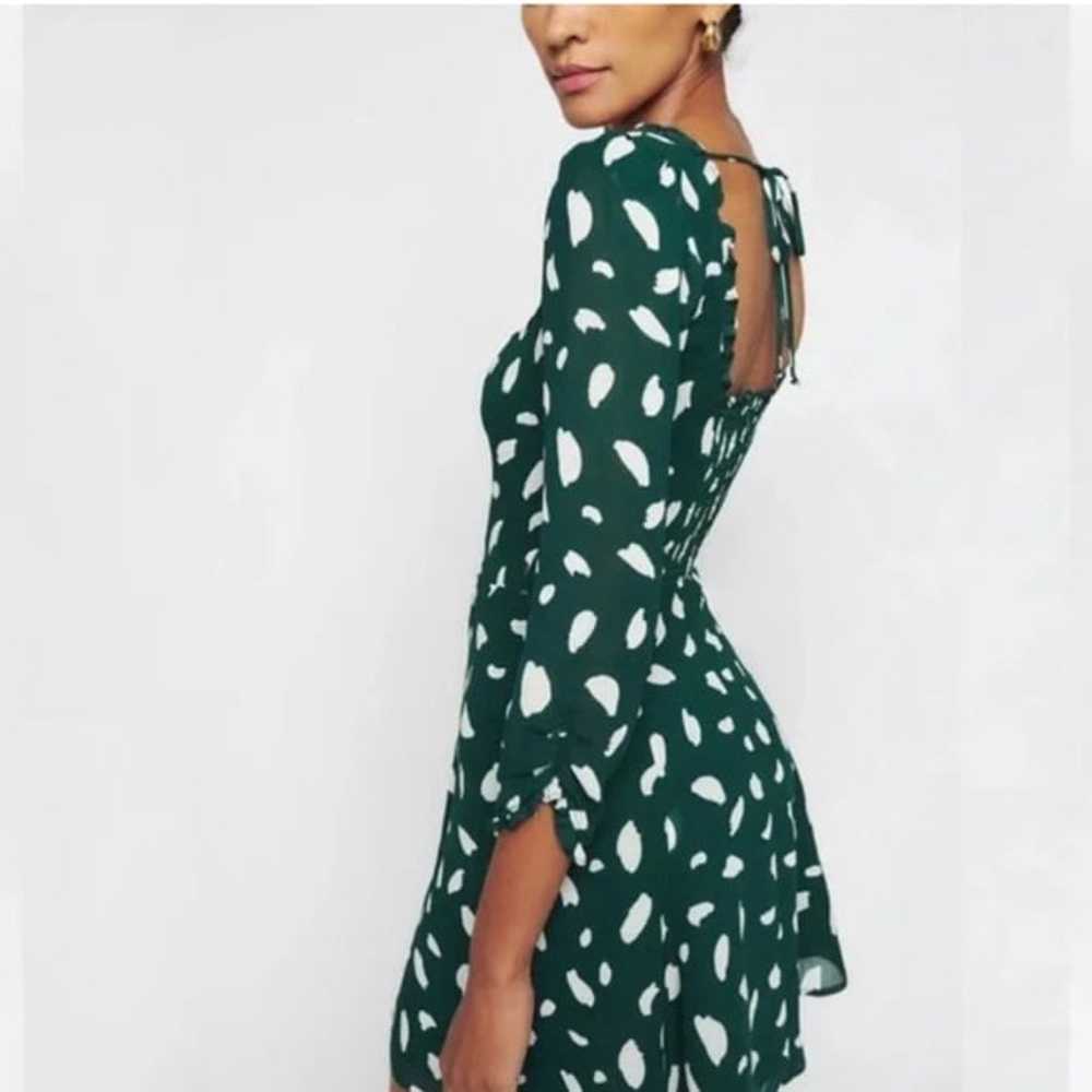 REFORMATION Remi Floral Long Sleeve Minidress In … - image 2