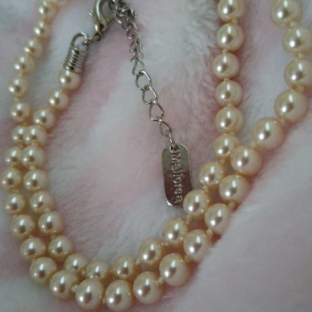 Vintage Mallorca Pearls 16" Adjustable - image 2