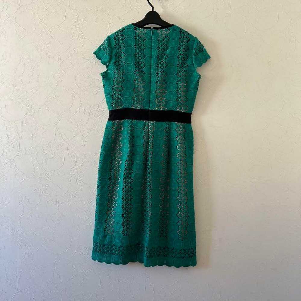 Excellent condition, imported green lace dress. - image 3