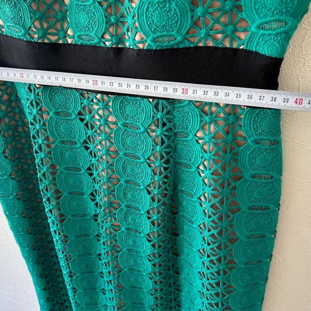 Excellent condition, imported green lace dress. - image 7