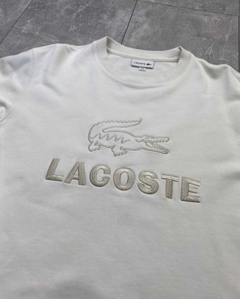 Lacoste × Streetwear Lacoste Big Logo Beige Sweat… - image 6