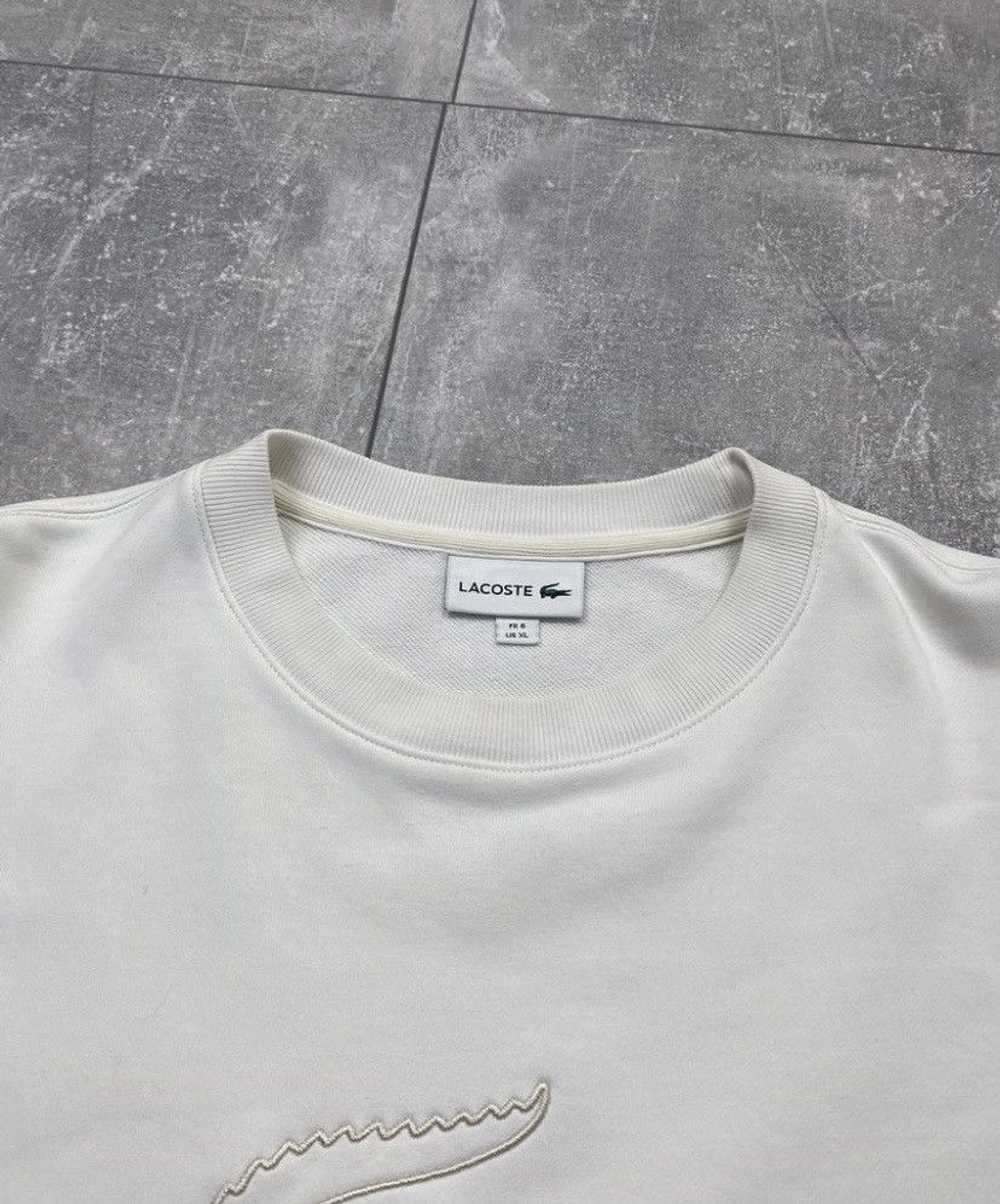 Lacoste × Streetwear Lacoste Big Logo Beige Sweat… - image 7