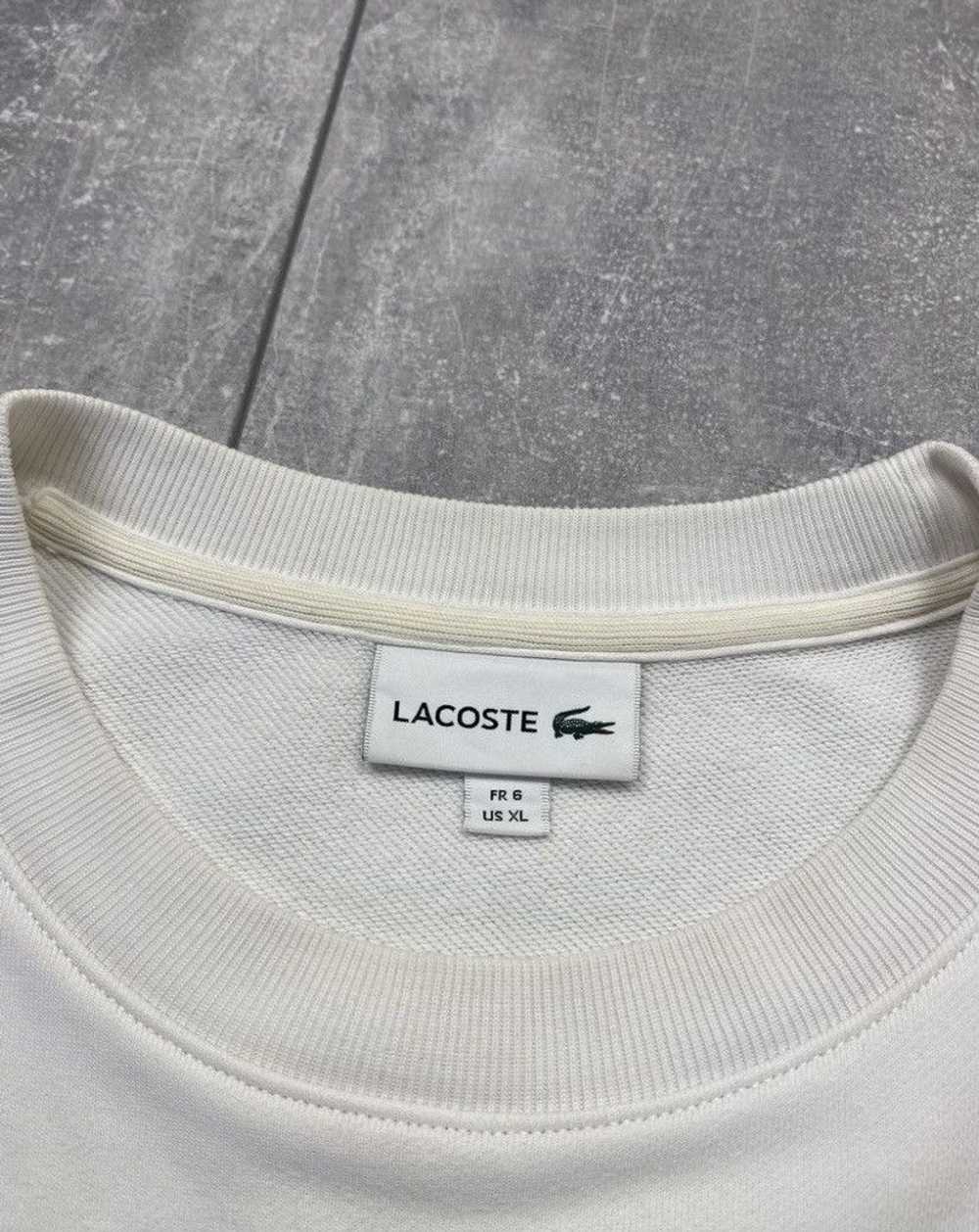 Lacoste × Streetwear Lacoste Big Logo Beige Sweat… - image 8