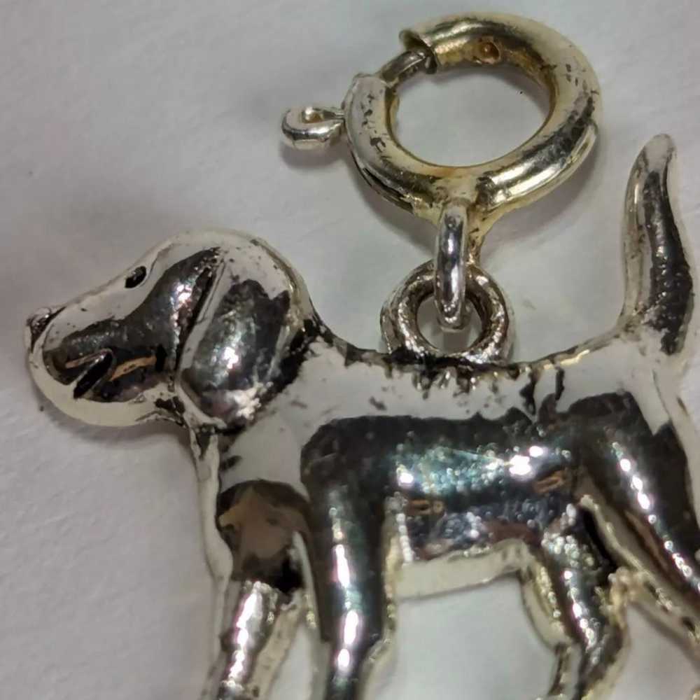 Vintage Sterling Silver Dog Lover SU 925 TH Sprin… - image 2