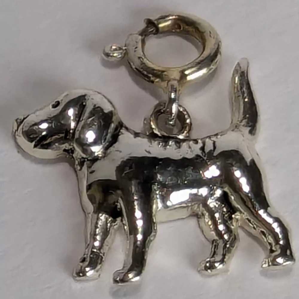 Vintage Sterling Silver Dog Lover SU 925 TH Sprin… - image 3