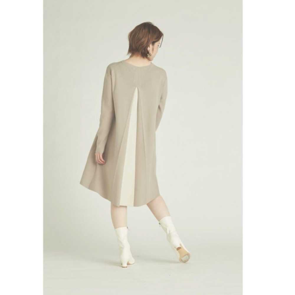 Celford Bicolor A-Line Knit Dress Knee-Length Lon… - image 2