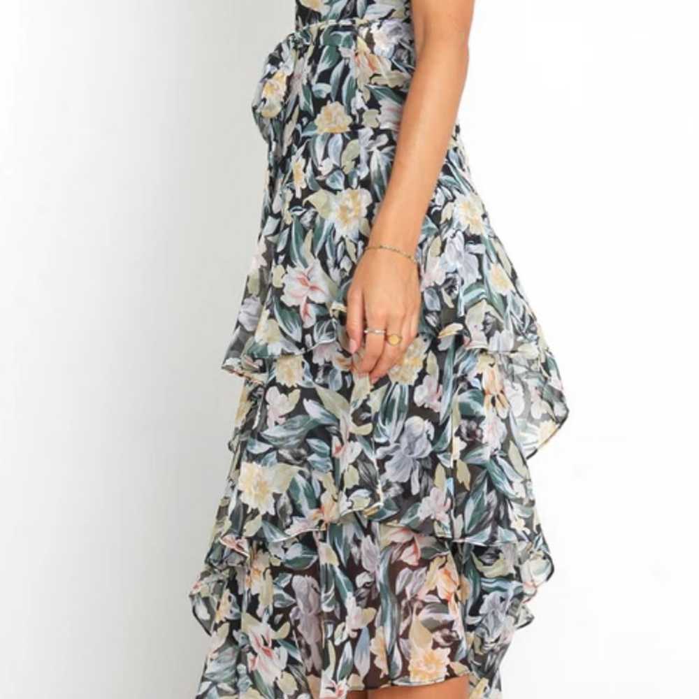 PETAL & PUP Amren Floral One-Shoulder Tiered Asym… - image 10