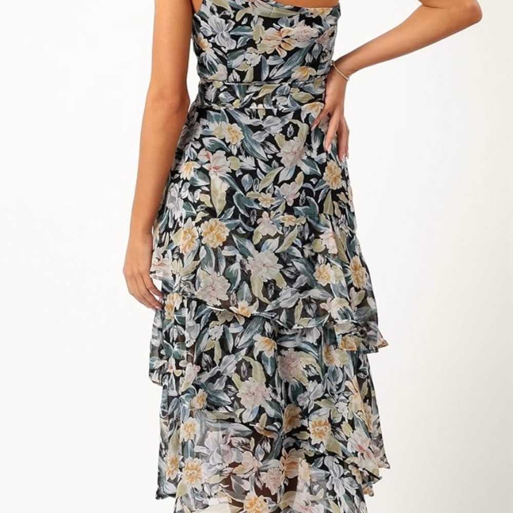 PETAL & PUP Amren Floral One-Shoulder Tiered Asym… - image 4