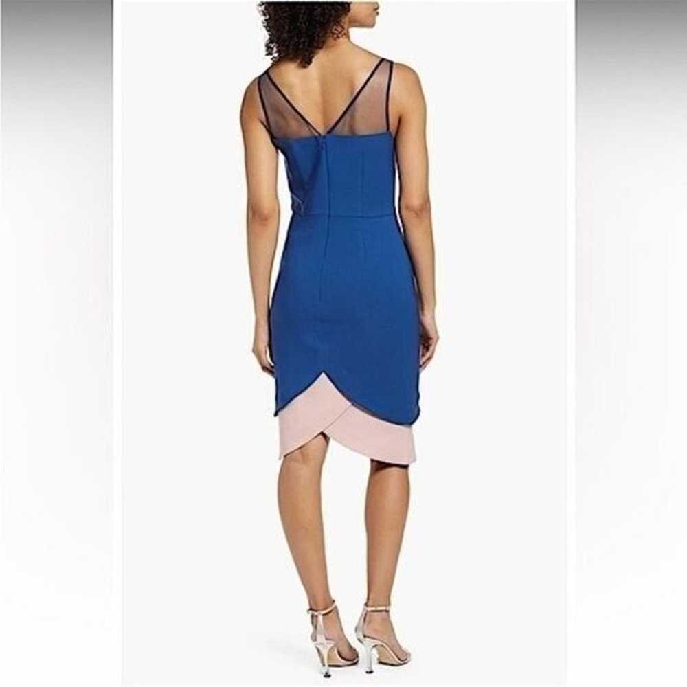 JS Collections Lynn Petal Dress Blue Pink - Sz 4 - image 3