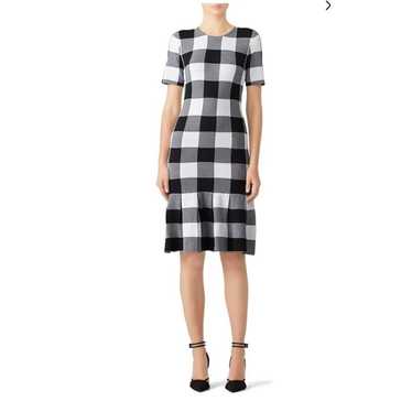 Slate & Willow Black and White Gingham Plaid Knit 