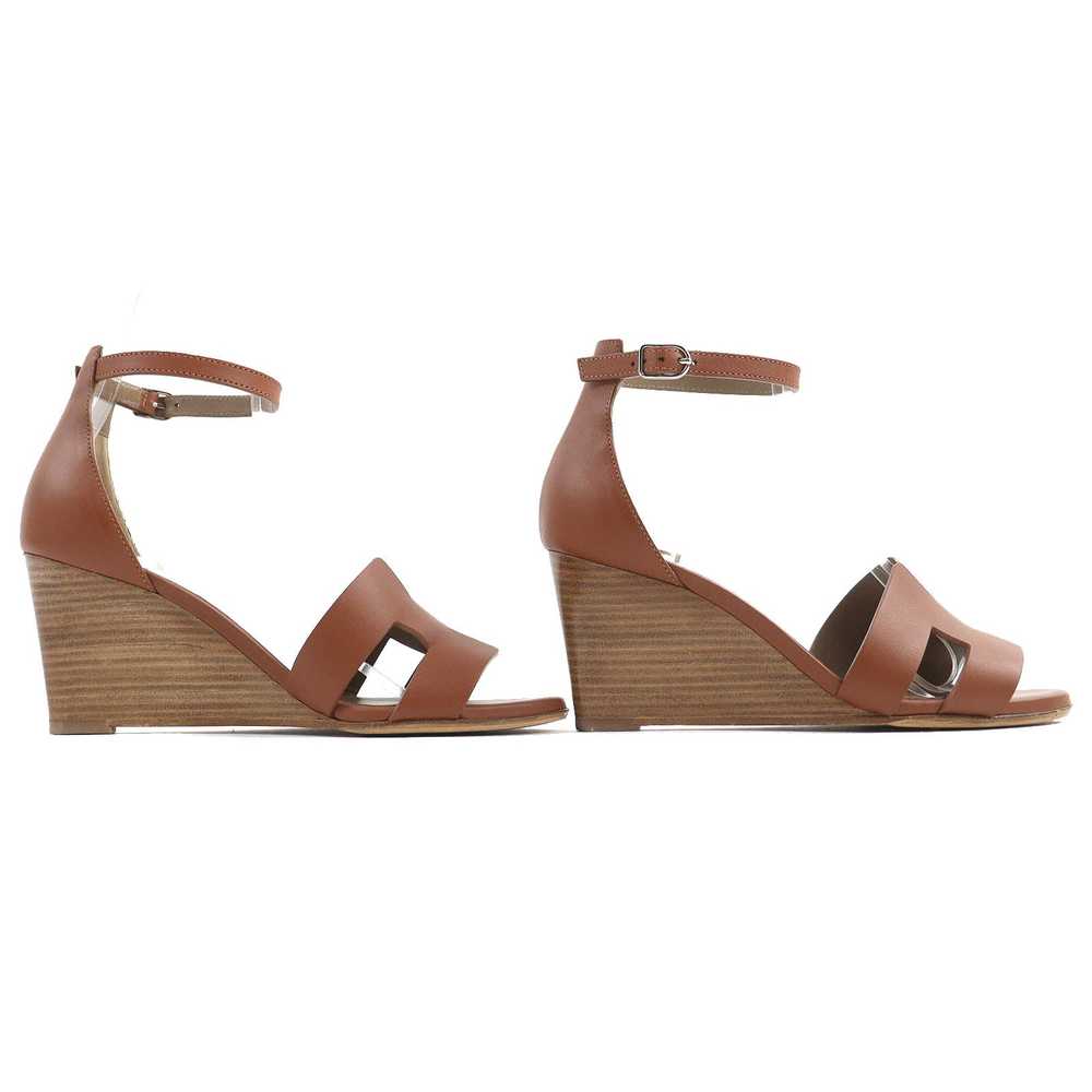 HERMES Sandals 172196Z leather Brown legend 37 - image 4