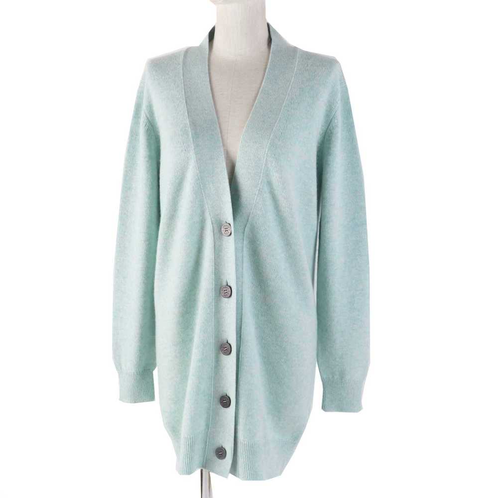 HERMES cardigan cashmere Light blue 36 - image 1