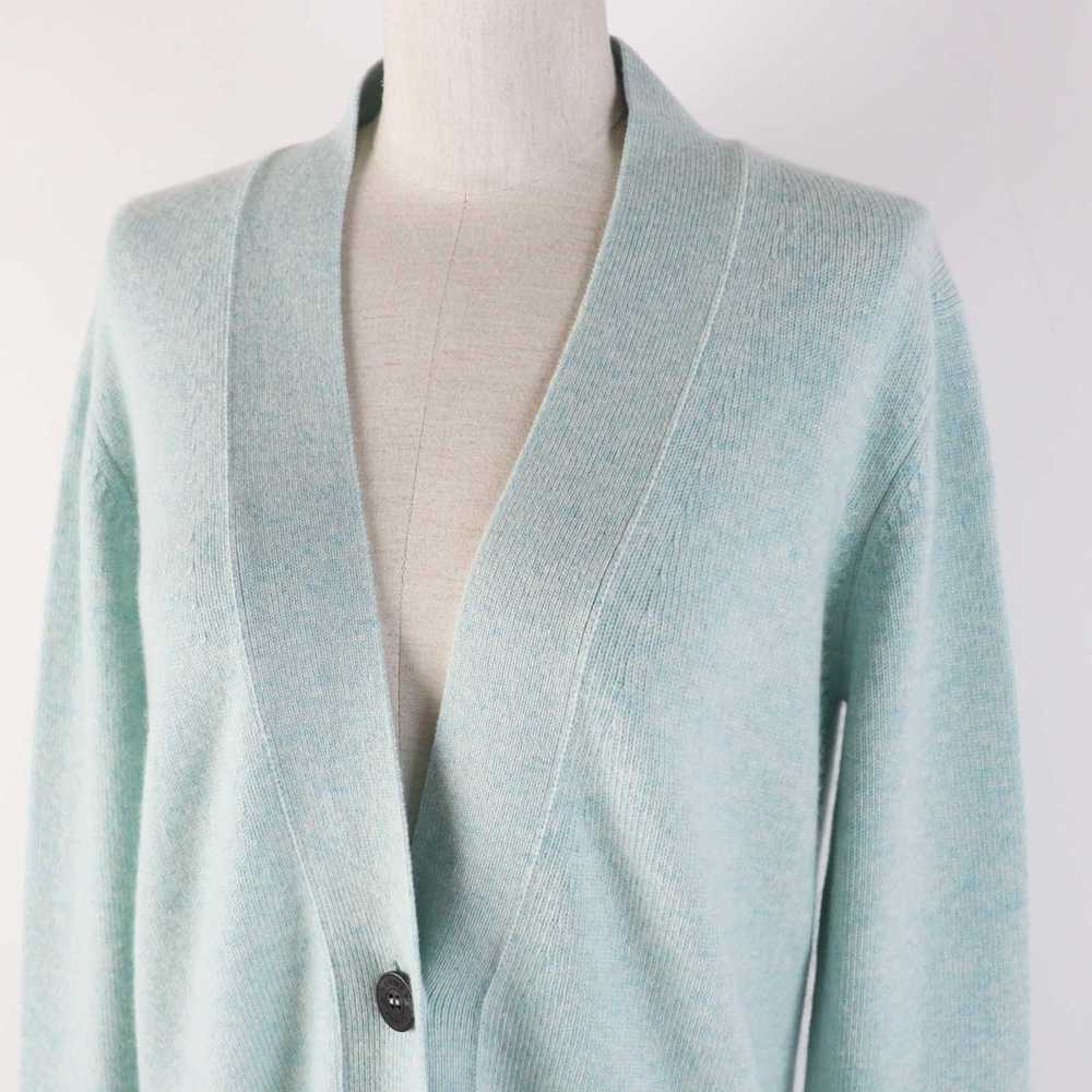 HERMES cardigan cashmere Light blue 36 - image 2