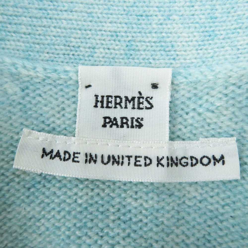 HERMES cardigan cashmere Light blue 36 - image 7