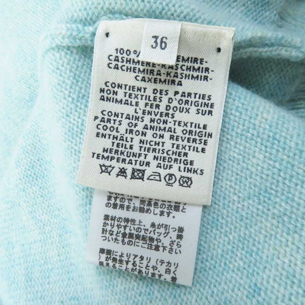 HERMES cardigan cashmere Light blue 36 - image 8