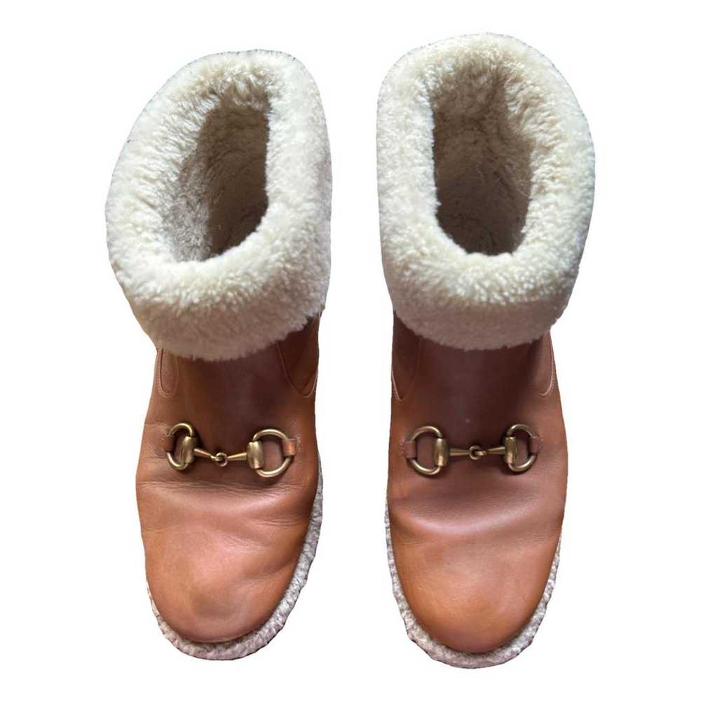 Gucci Leather snow boots - image 1