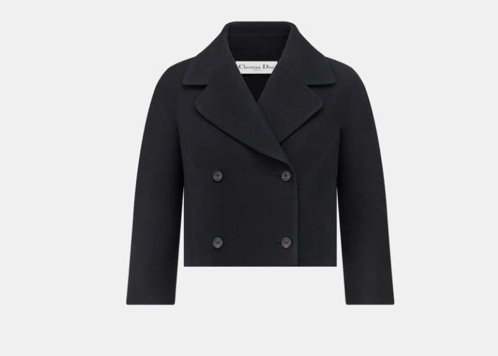 Dior o1w1db11124 Double-Breasted Cropped Jacket i… - image 1