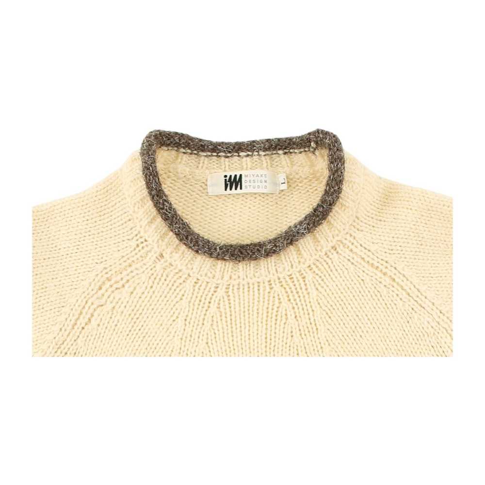 Issey Miyake Striped Wool Knit Sweater - image 3