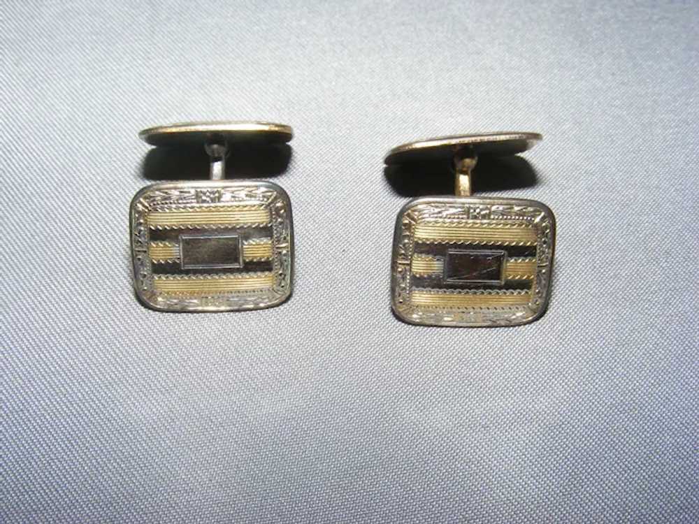 Edwardian 1918 Cufflinks Art Deco Hayward In Box … - image 4