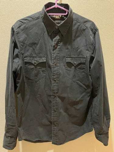 Rrl black western shirt - Gem