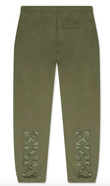 Off-White Rubber Arrow Sweatpants Green