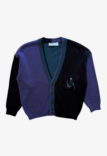 Vintage 80s Men's Berto Lucci Crocodile Golf Cardi