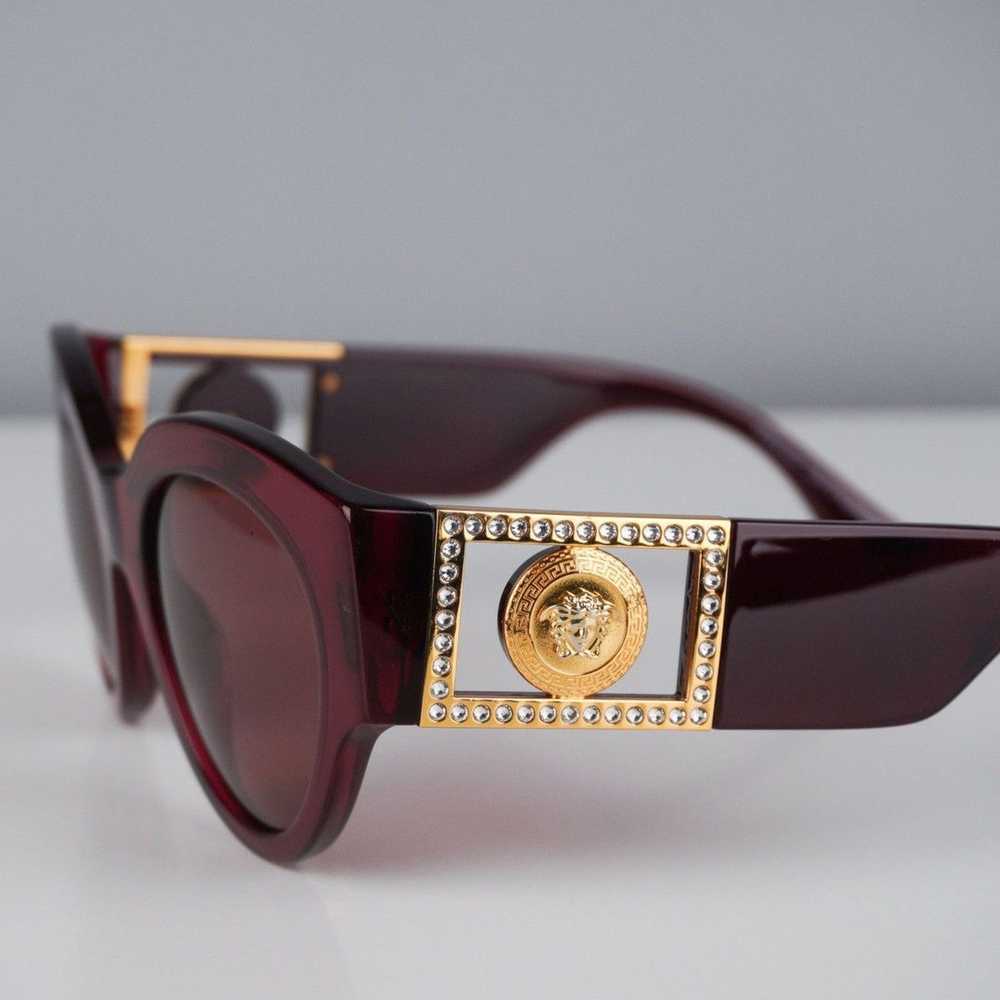 Versace Versace big swarovski medusa gold logo ov… - image 6