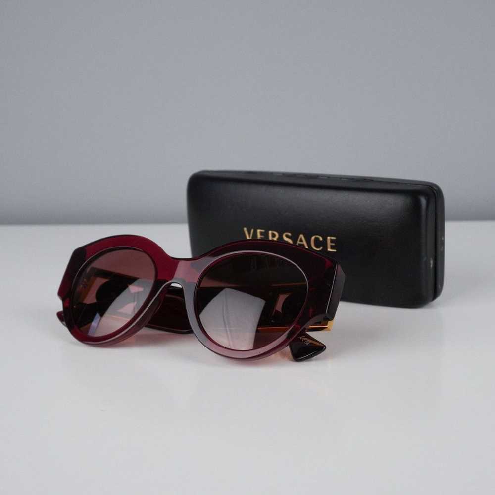 Versace Versace big swarovski medusa gold logo ov… - image 7