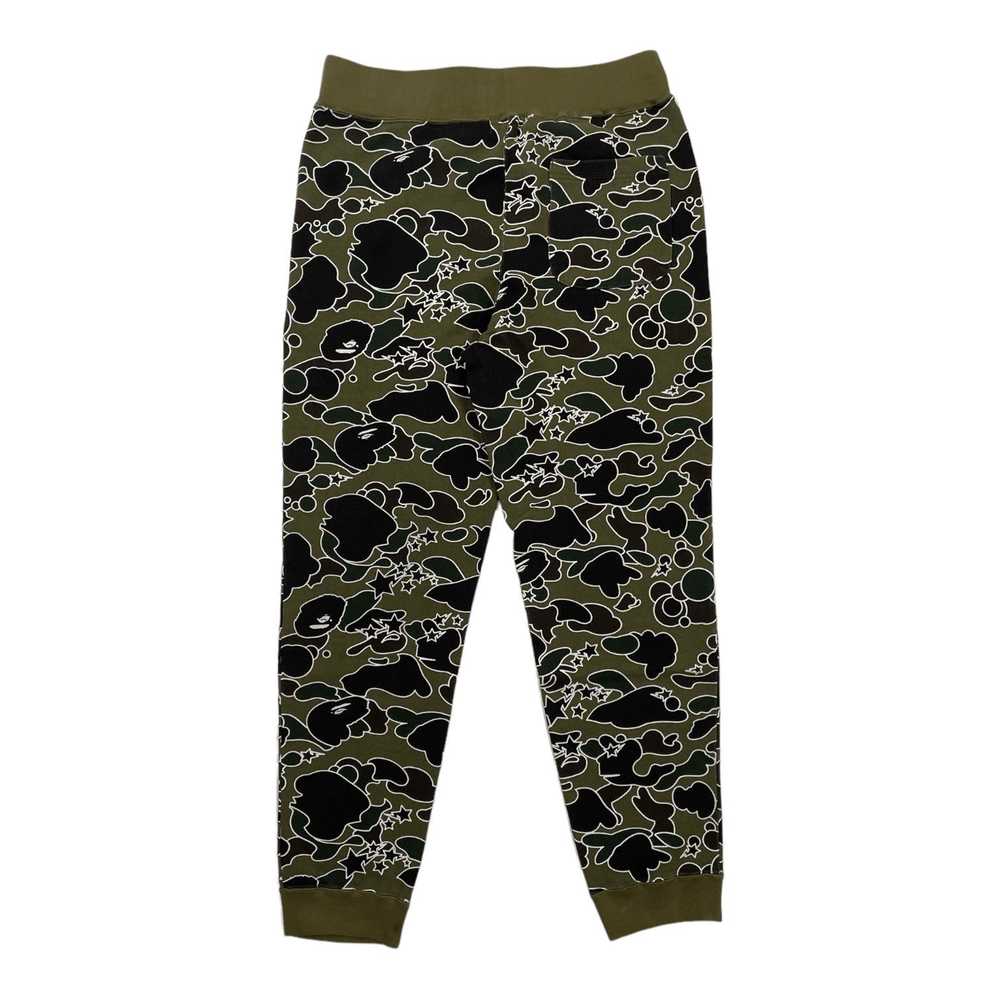 Bape Bape Sta Camo Shark Slim Sweatpants Green - image 2