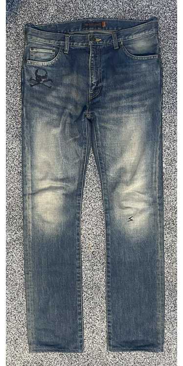 Undercover Undercover Arts and Crafts skull denim - image 1