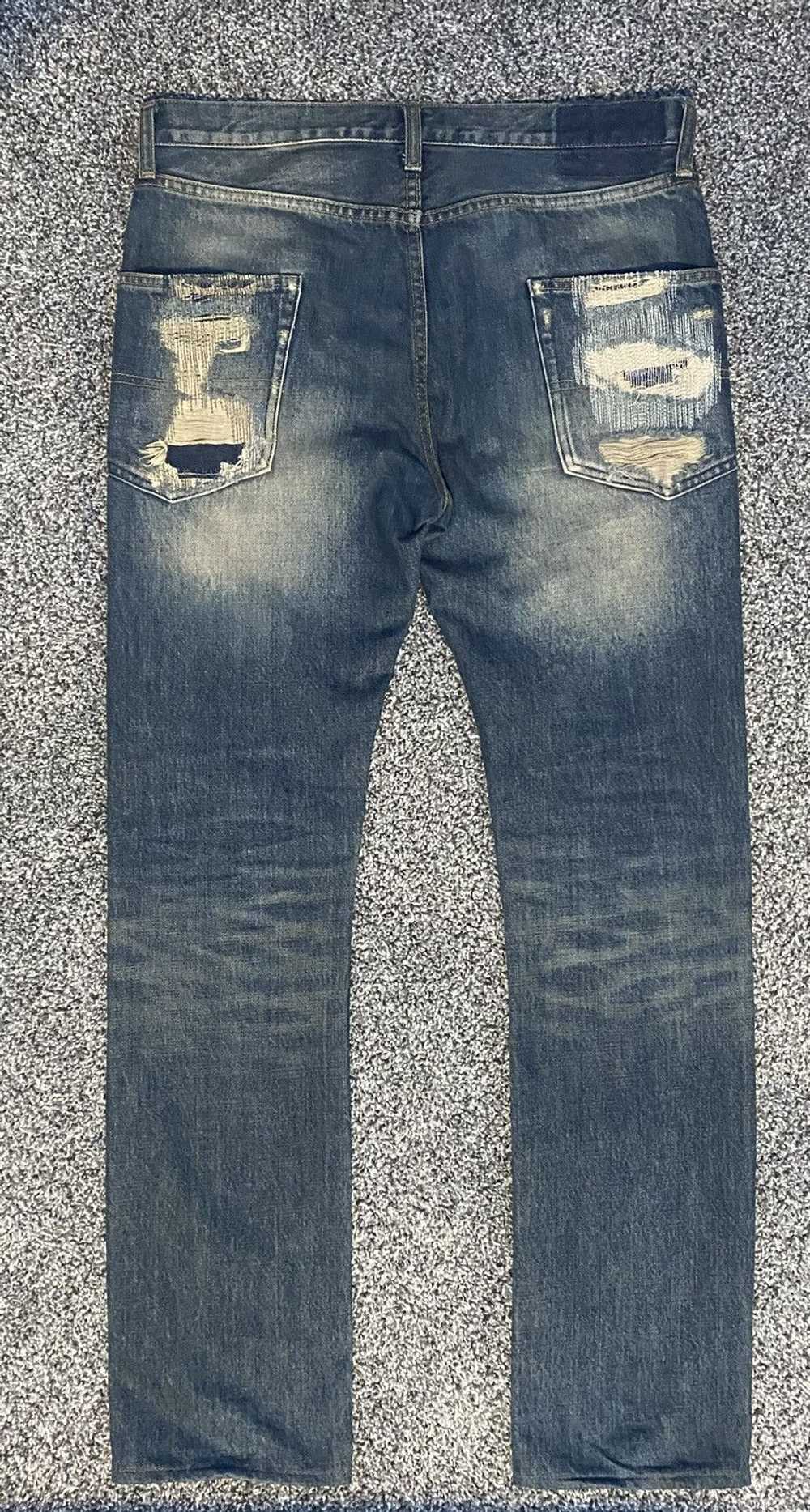 Undercover Undercover Arts and Crafts skull denim - image 2