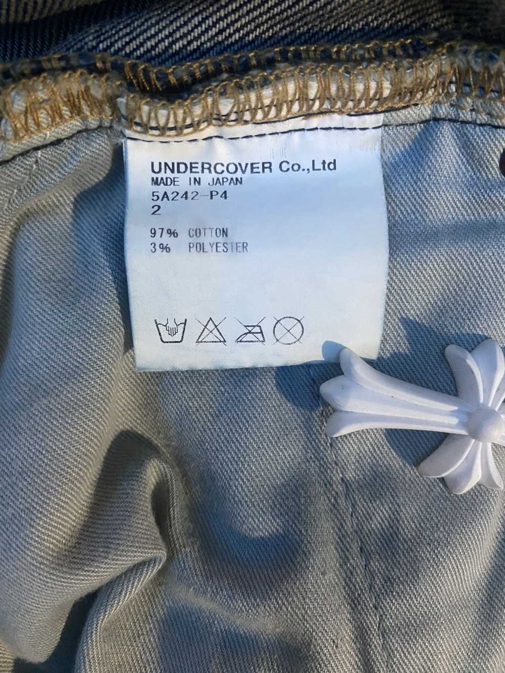 Undercover Undercover Arts and Crafts skull denim - image 5