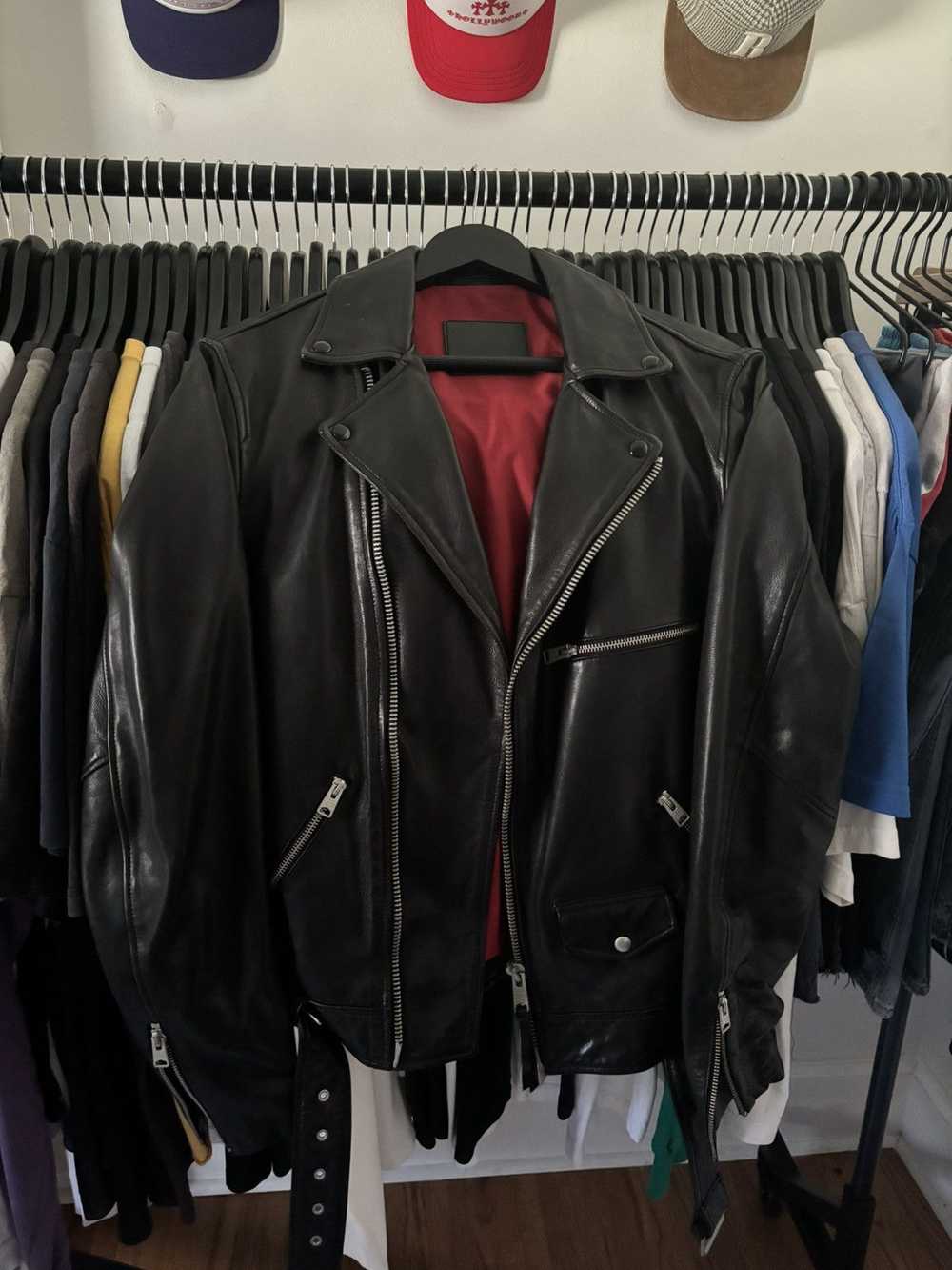 Allsaints RED LINING - LEATHER BIKER JACKET - image 2