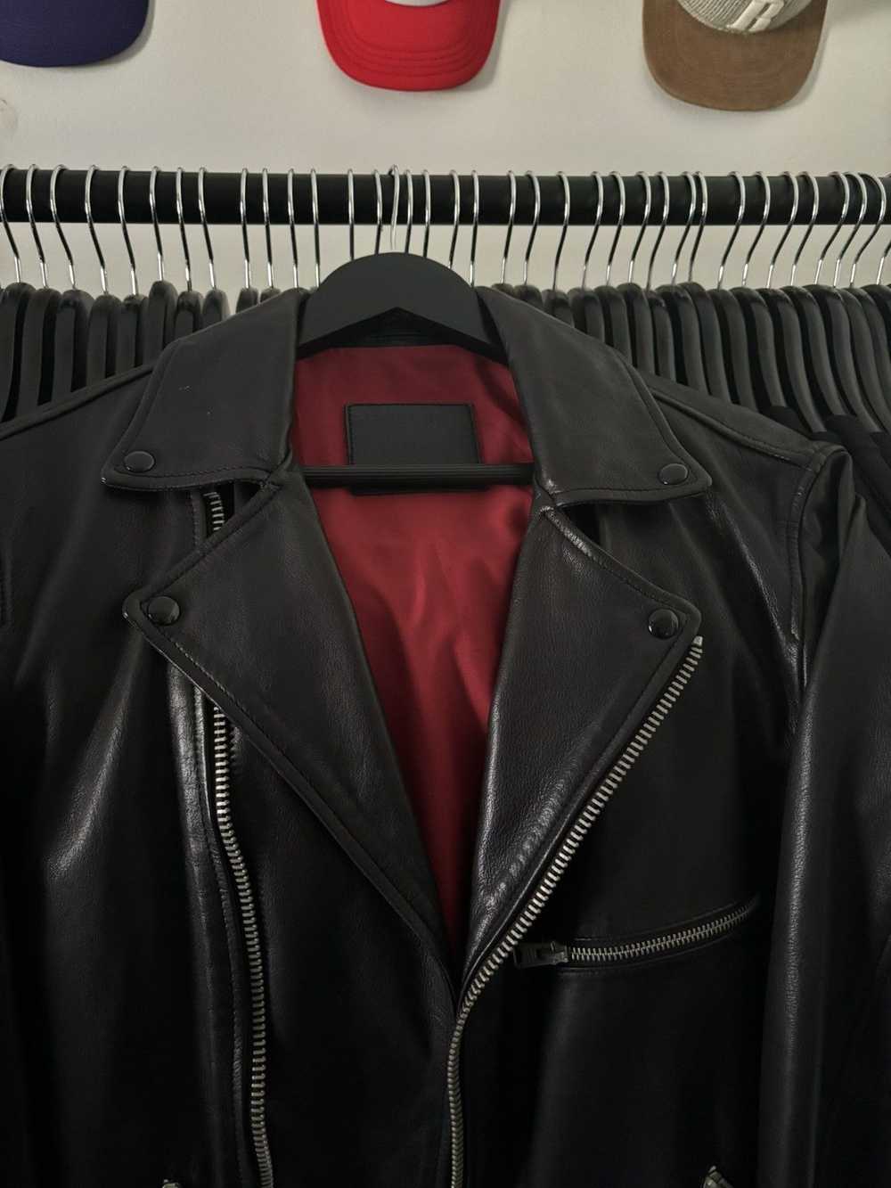 Allsaints RED LINING - LEATHER BIKER JACKET - image 3