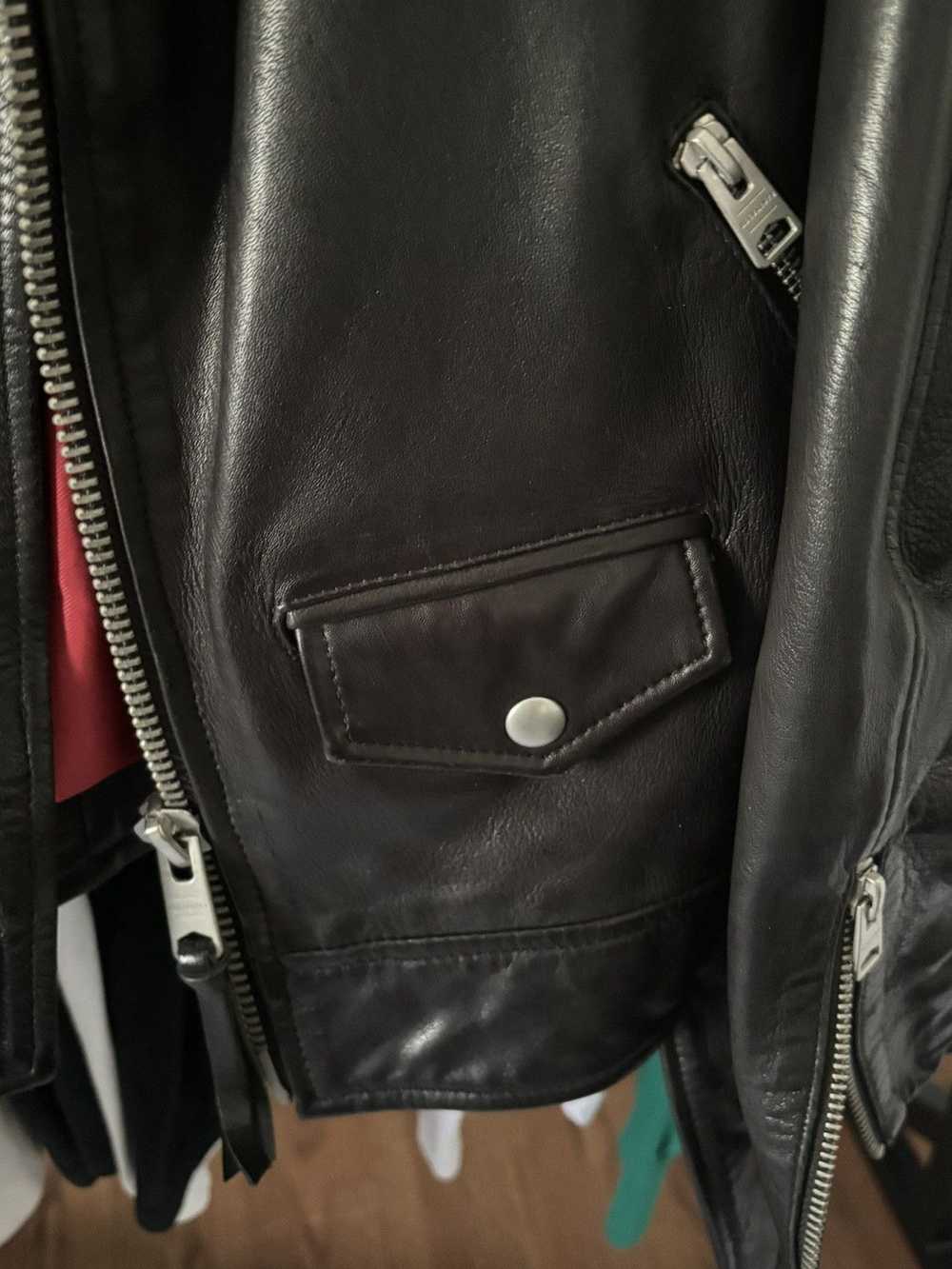 Allsaints RED LINING - LEATHER BIKER JACKET - image 7