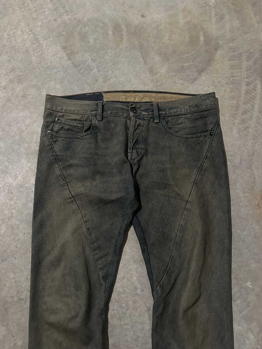 Rick Owens Rick Owens Delave Spiral Cut Jeans - image 3