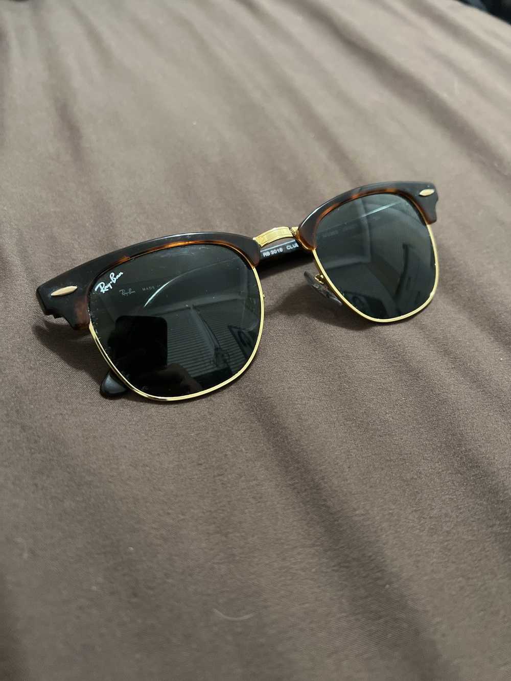 RayBan RayBan Clubmaster Tortoise/Gold Sunglasses - image 1