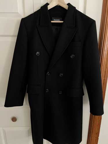 Vintage Double Breasted Overcoat black