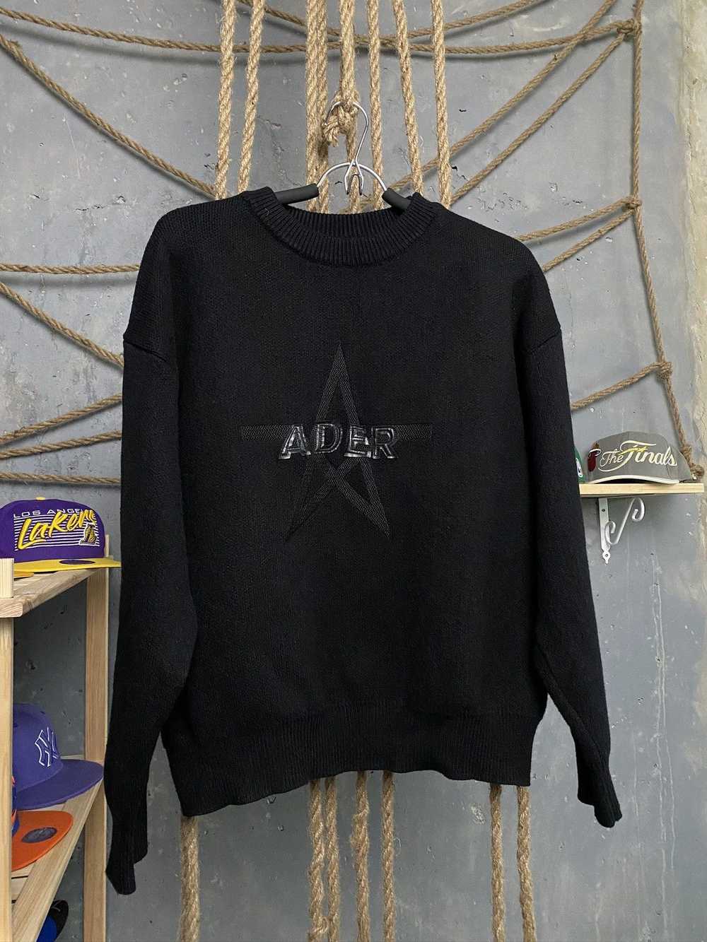 Ader Error Ader Error Black Star Big Logo Sweater - image 3